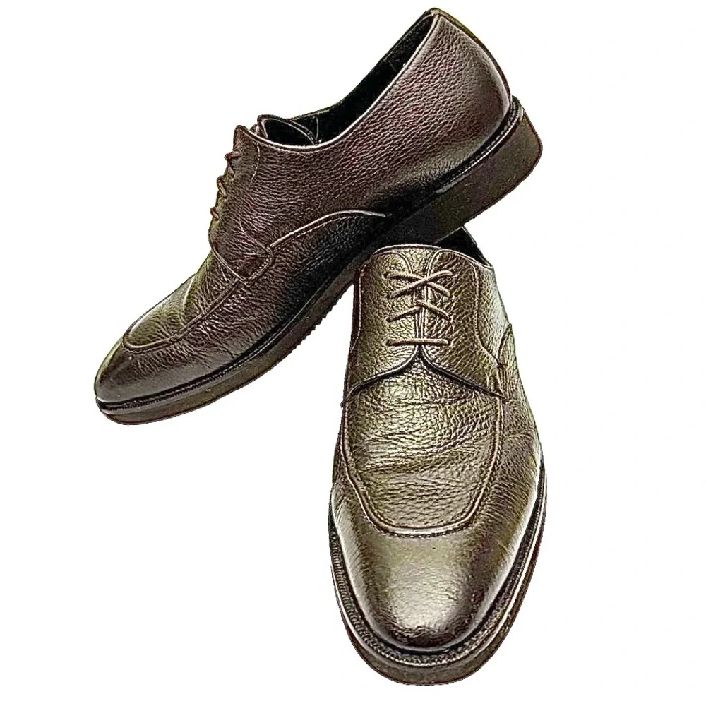 Mezlan Lepanto Brown Leather Oxford Shoes Men’s Size 10.5M Made in Spain